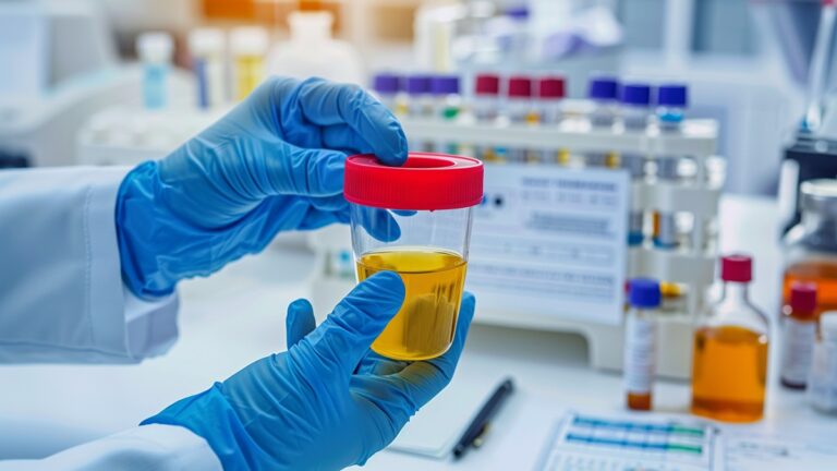 Test de detección de alcohol en orina.