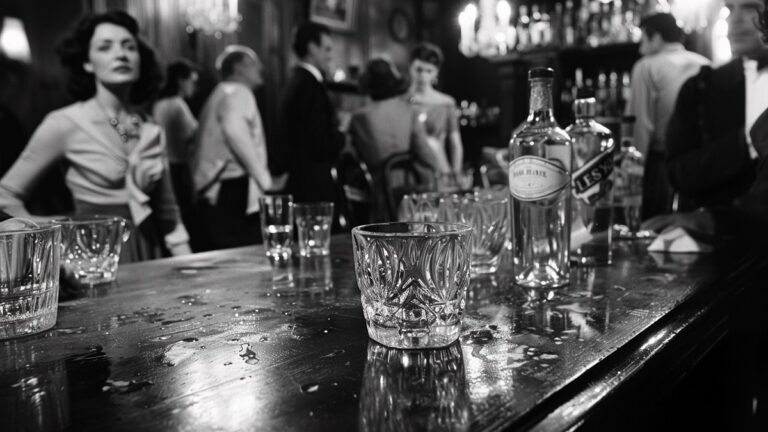 escena de una pelicula antigua sobre el alcoholismo