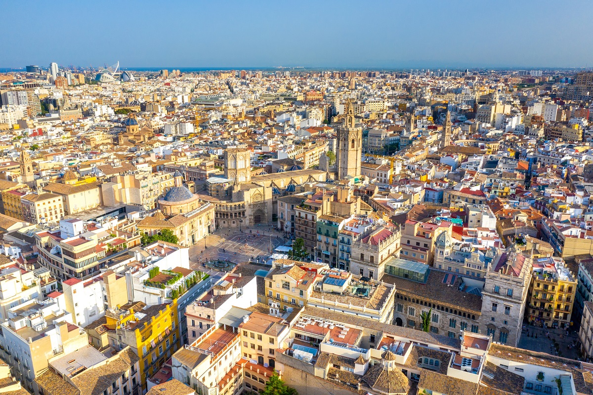 vista aérea de la clínica Ivatad en Valencia