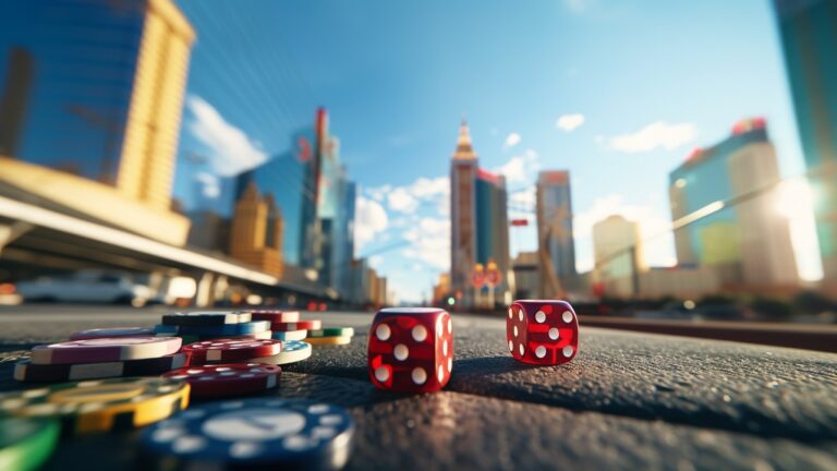 imágen de dados y casinos que pueden provocar ludopatía