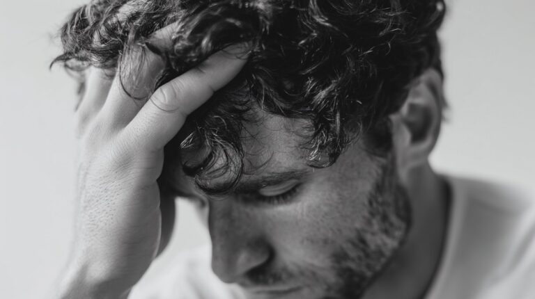 una persona con problemas de salud mental por consumo de drogas
