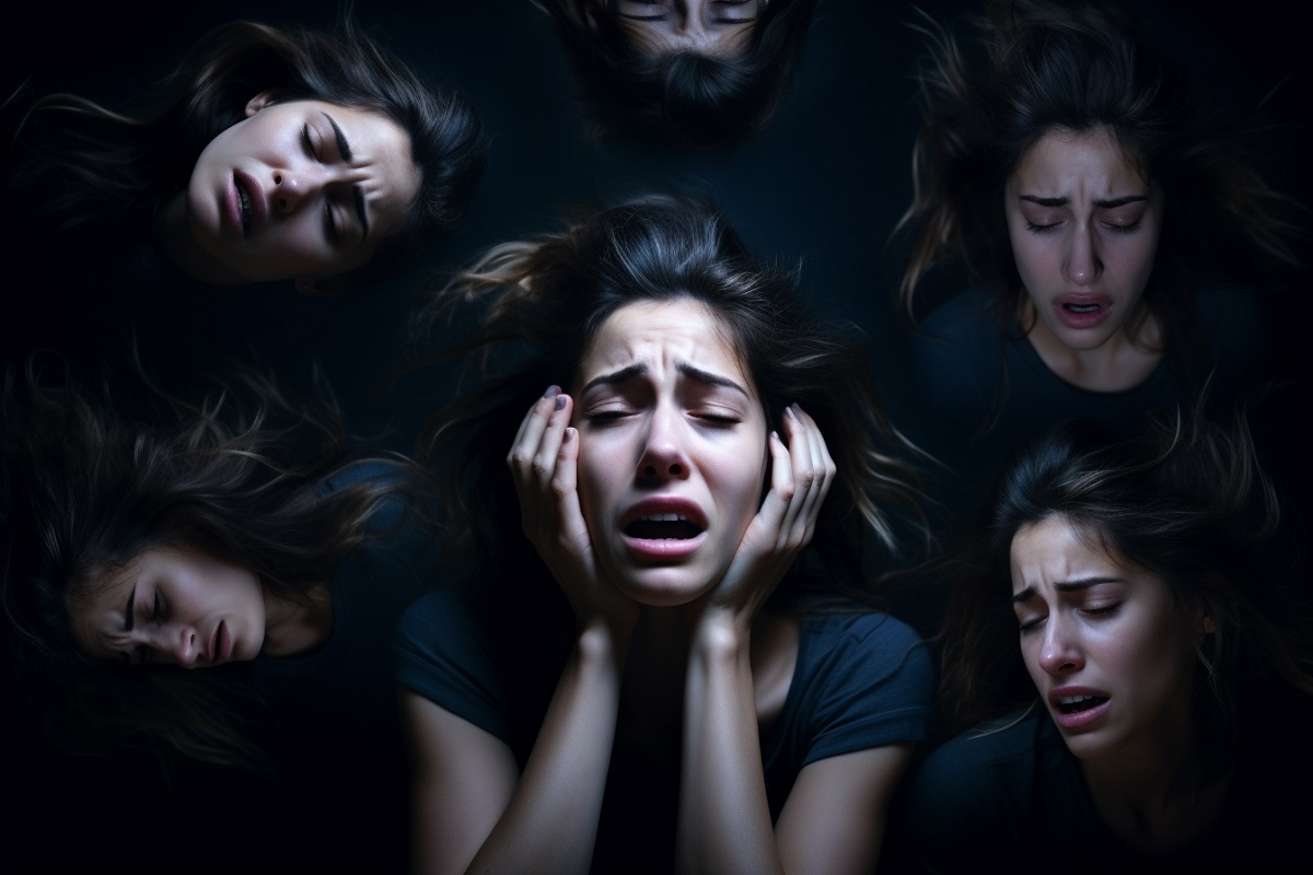 una chica con síndrome de abstiencia al alcohol