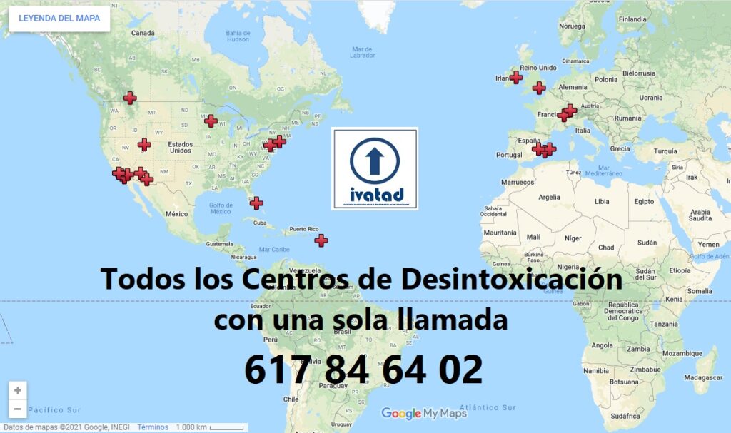 Centro Desintoxicación mapa Centro desintoxicación mapa.